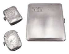 Mid 20th century silver cigarette case