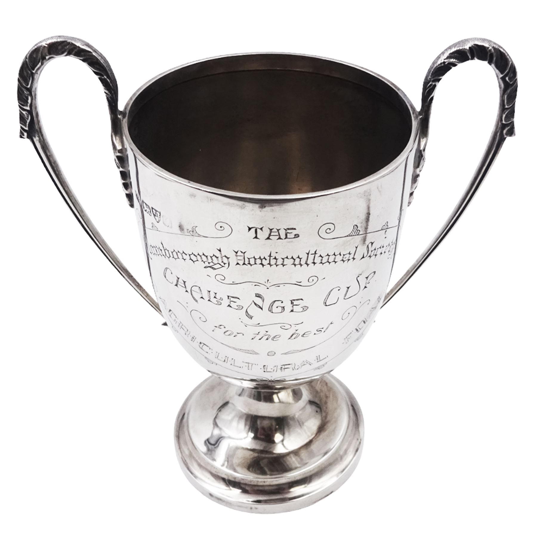 Early 20th century silver trophy cup