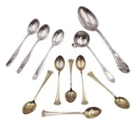 Collection of Scandinavian silver spoons