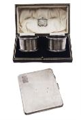 Early 20th century silver cigarette case