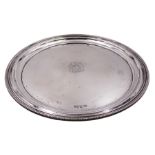 Edwardian silver tray