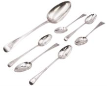 George IV silver Old English pattern table spoon