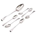George IV silver Old English pattern table spoon
