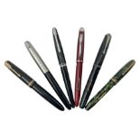 Group of fountain pens