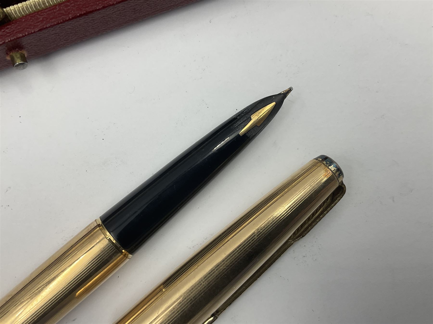 Three rolled gold Parker fountain pens - Image 12 of 17