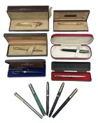 Group of Sheaffer pens and propelling pencils