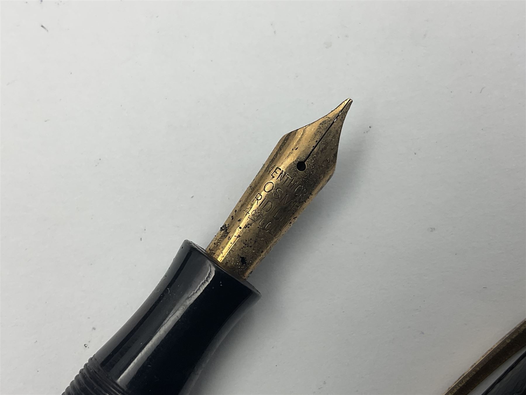 Circa 1930s Mentmore Auto Flow button fill fountain pen - Image 2 of 12