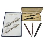 Group of Waterman pens and propelling pencils