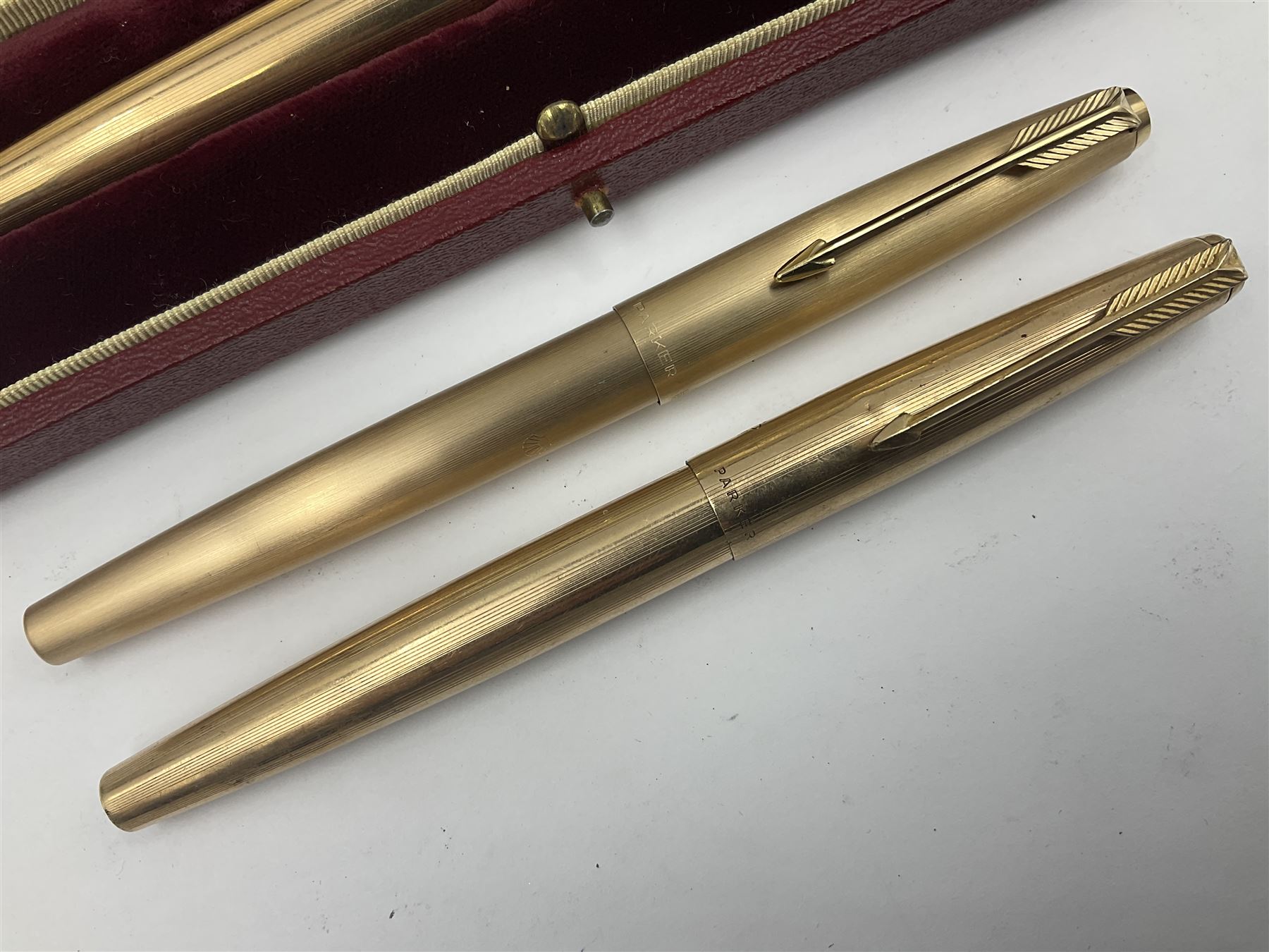 Three rolled gold Parker fountain pens - Image 2 of 17