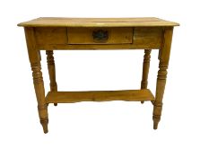 Victorian pine side table