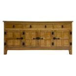 Acornman - adzed oak sideboard