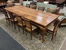 Large teak dining table