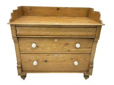 Victorian pine washstand chest
