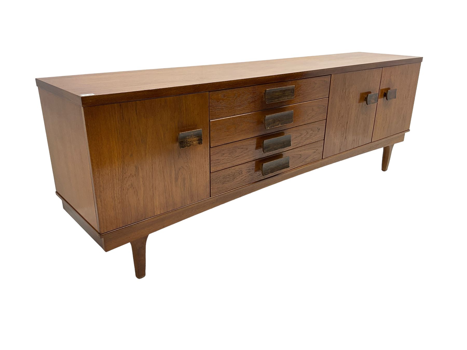 Bath Cabinet Makers BCM - mid-20th century teak sideboard fitted with four drawers and three cupboar - Image 6 of 6