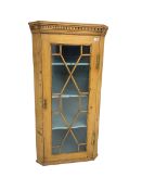 Early 19th century pine corner cabinet