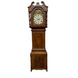 Francis Allison & Co. Finkle Street Richmond - late 19th century 8-day mahogany veneered longcase cl