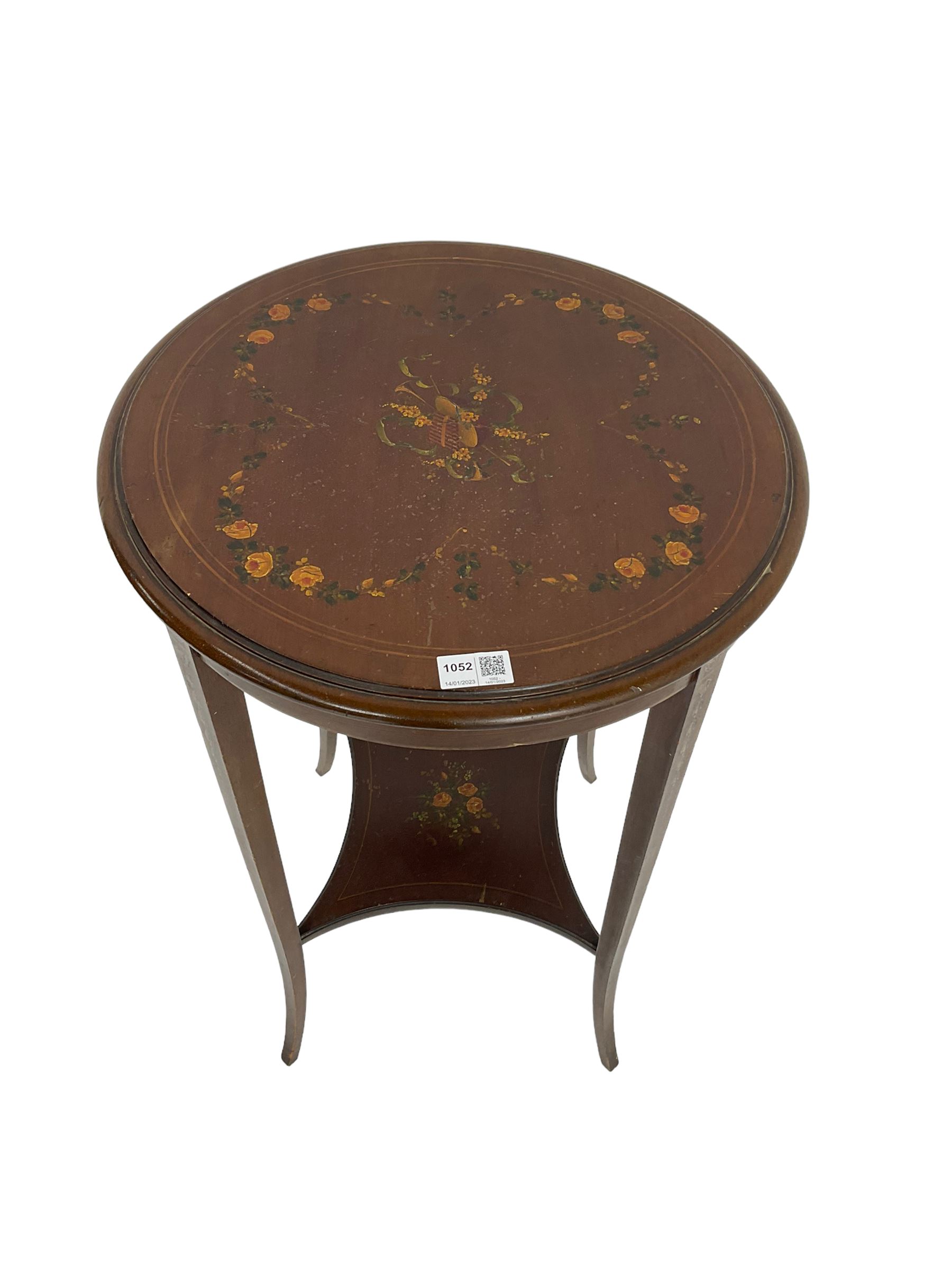 Greenwood and Sons York - early 20th century mahogany side or lamp table - Image 5 of 6