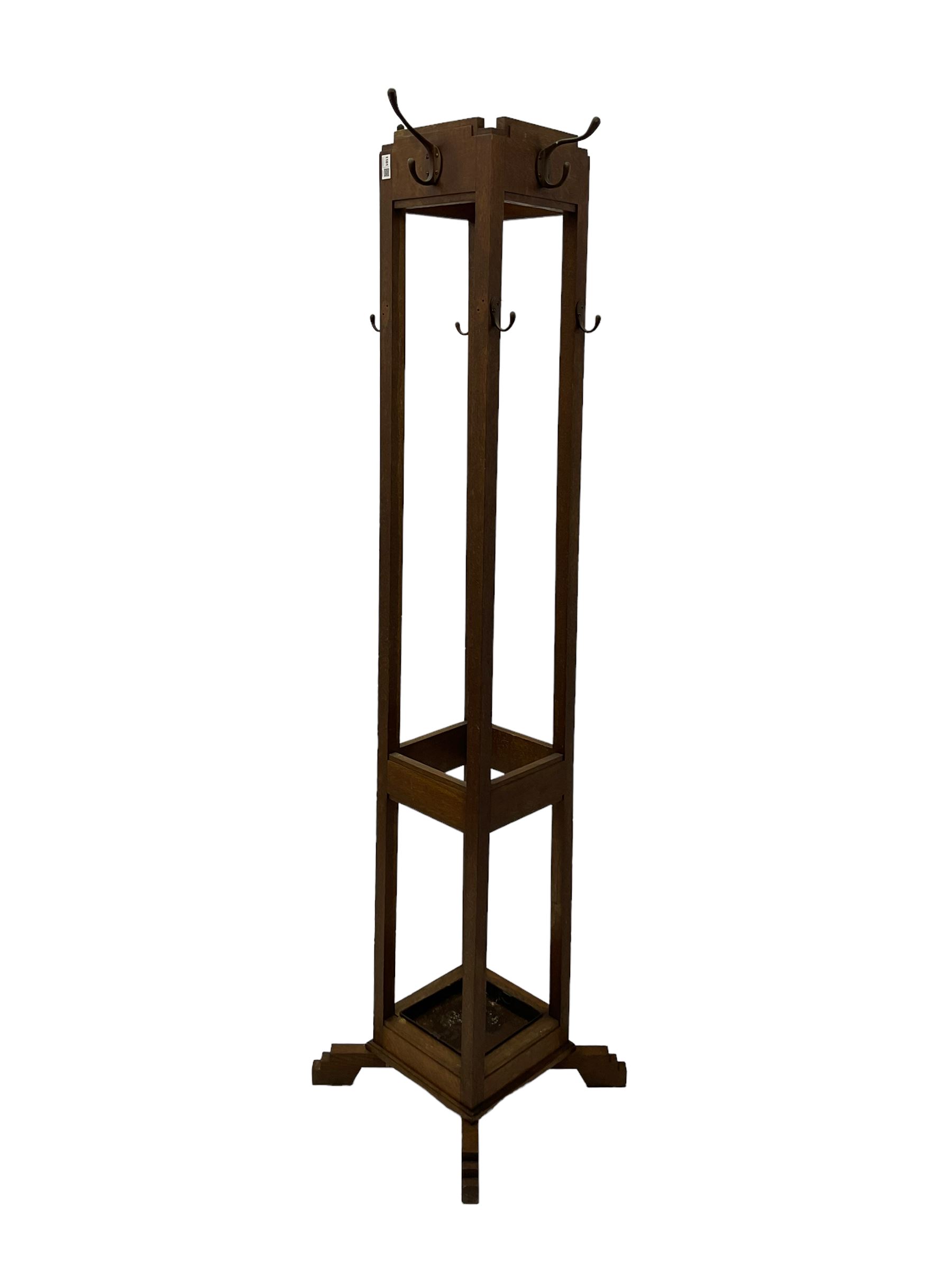 Early to mid-20th century Art Deco design free-standing hallstand - Image 2 of 5