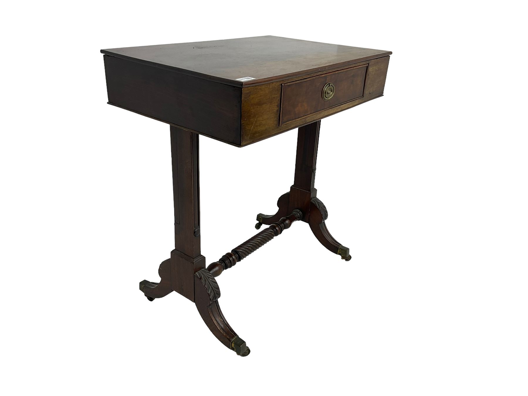 19th century mahogany side table - Image 4 of 6