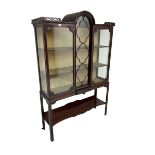 Edwardian mahogany display cabinet