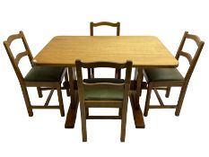 Acornman - adzed oak refectory dining table