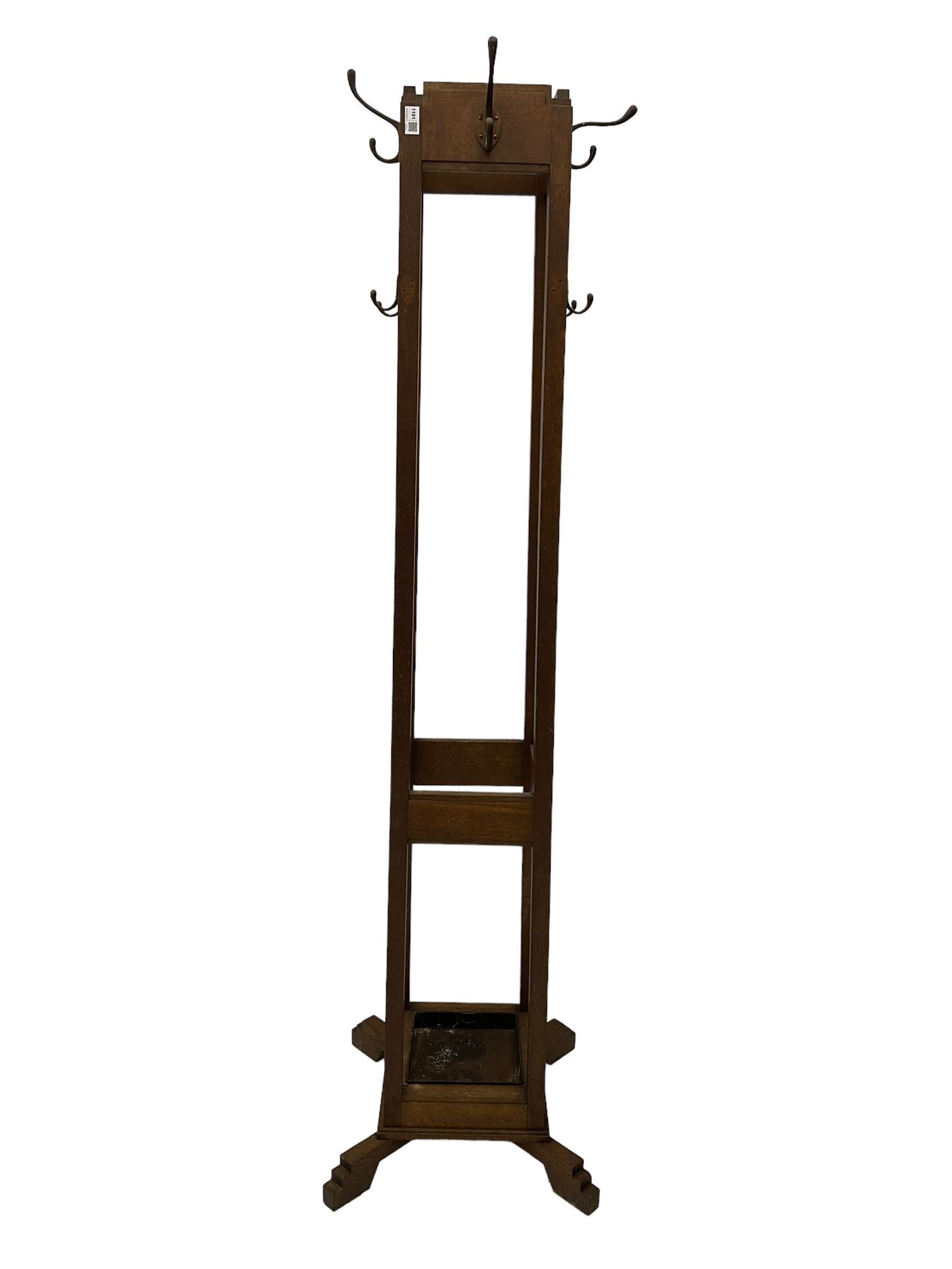 Early to mid-20th century Art Deco design free-standing hallstand - Image 5 of 5