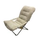 Estetik Decor - sheepskin folding chair