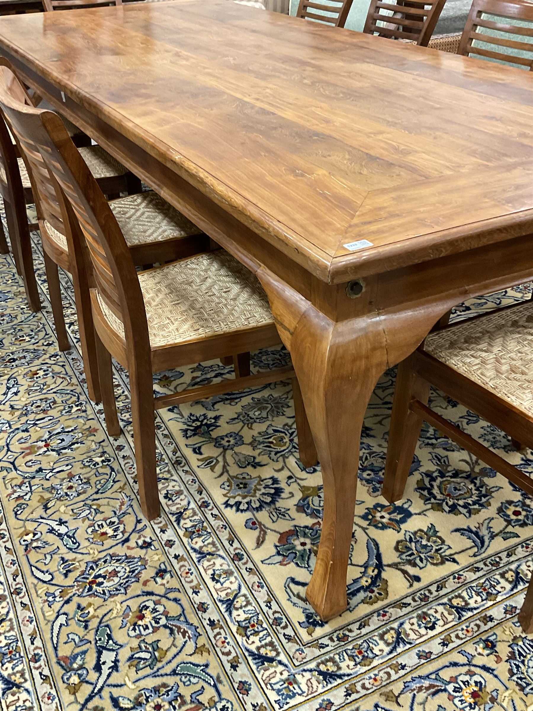 Large teak dining table - Image 2 of 6