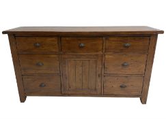 Stained pine rustic sideboard