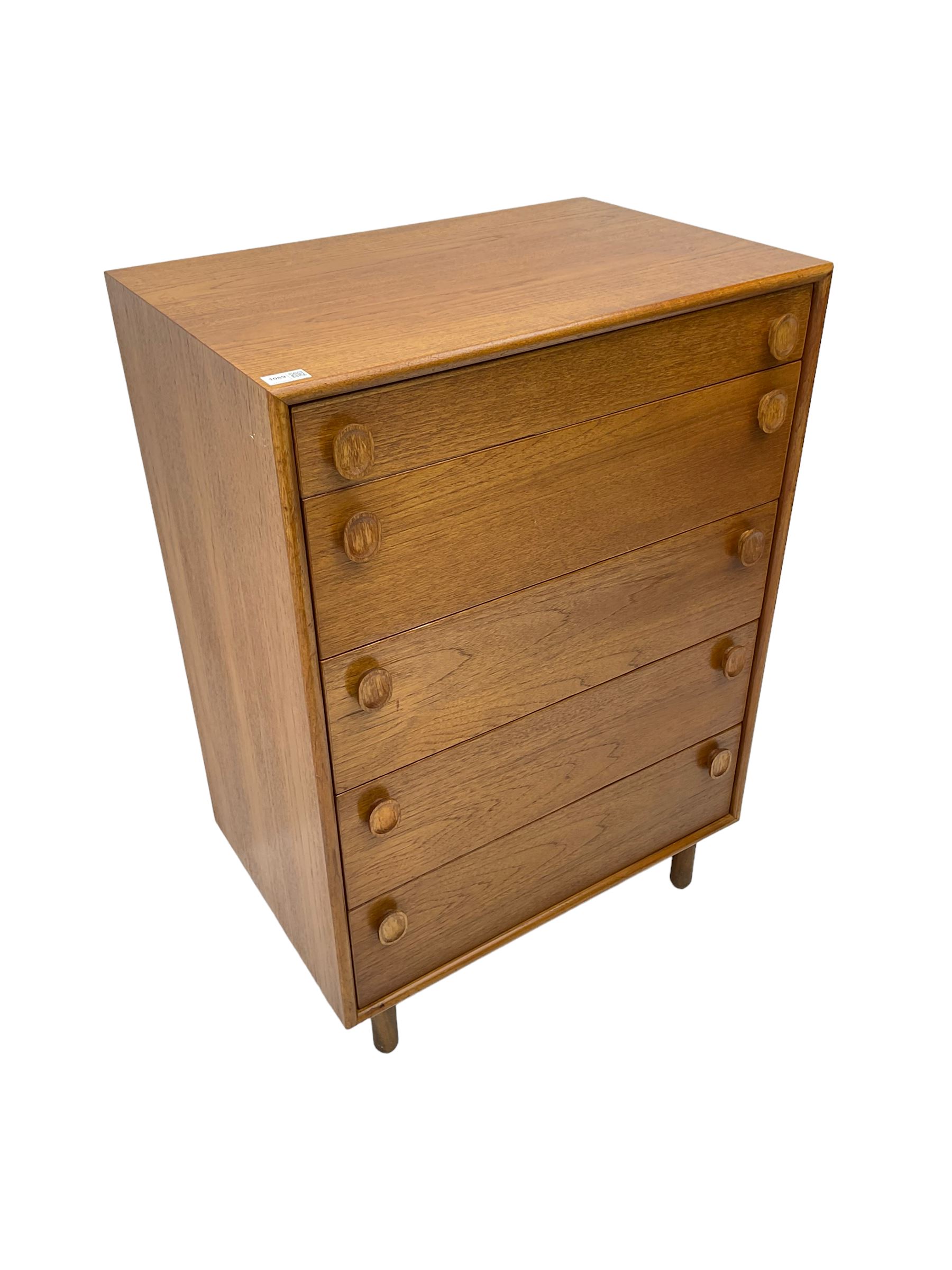 Meredew - mid-20th century teak chest of drawers - Image 5 of 6