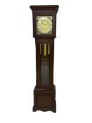 German - 20th century 8-day mahogany longcase clock