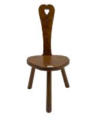 Acornman - adzed oak spinning chair