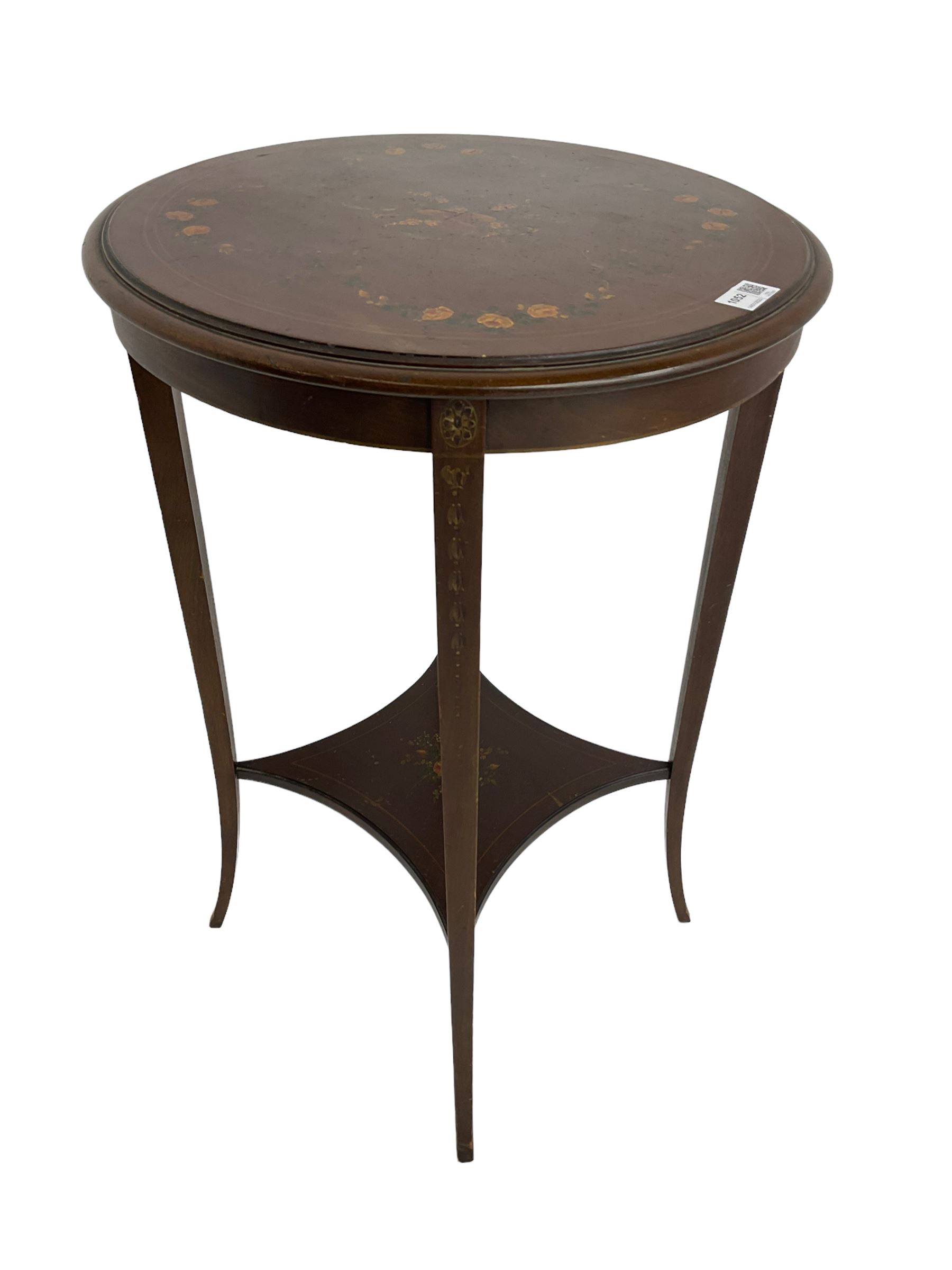 Greenwood and Sons York - early 20th century mahogany side or lamp table