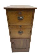 19th century mahogany filing cabinet