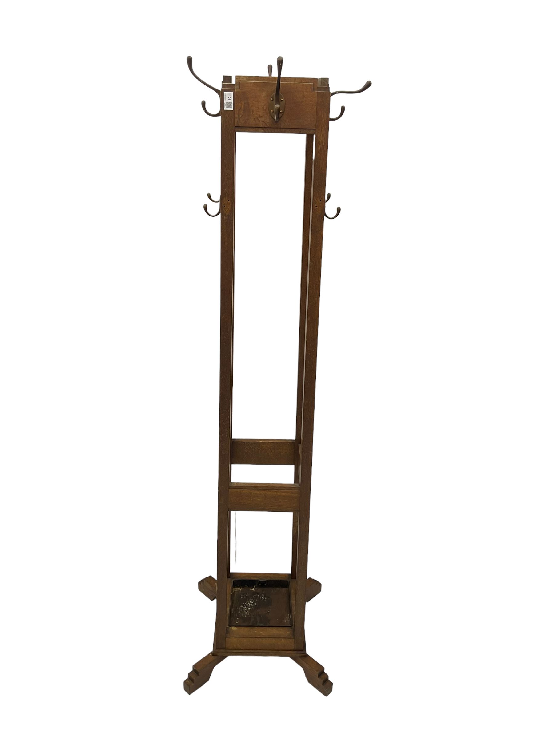 Early to mid-20th century Art Deco design free-standing hallstand - Image 3 of 5