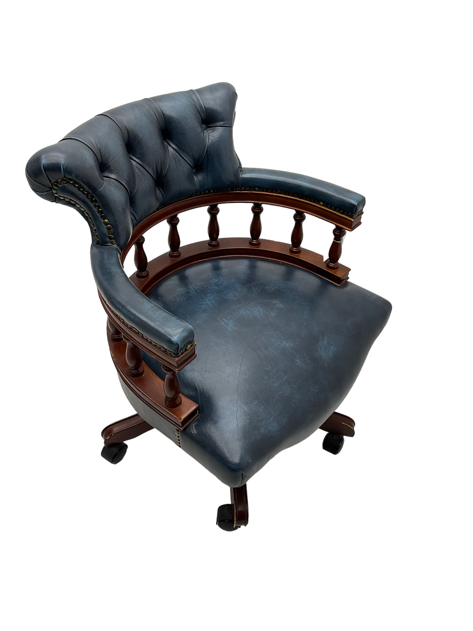 Captains swivel desk chair - Image 6 of 6