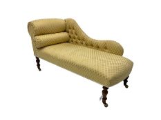 Small Victorian style chaise longue