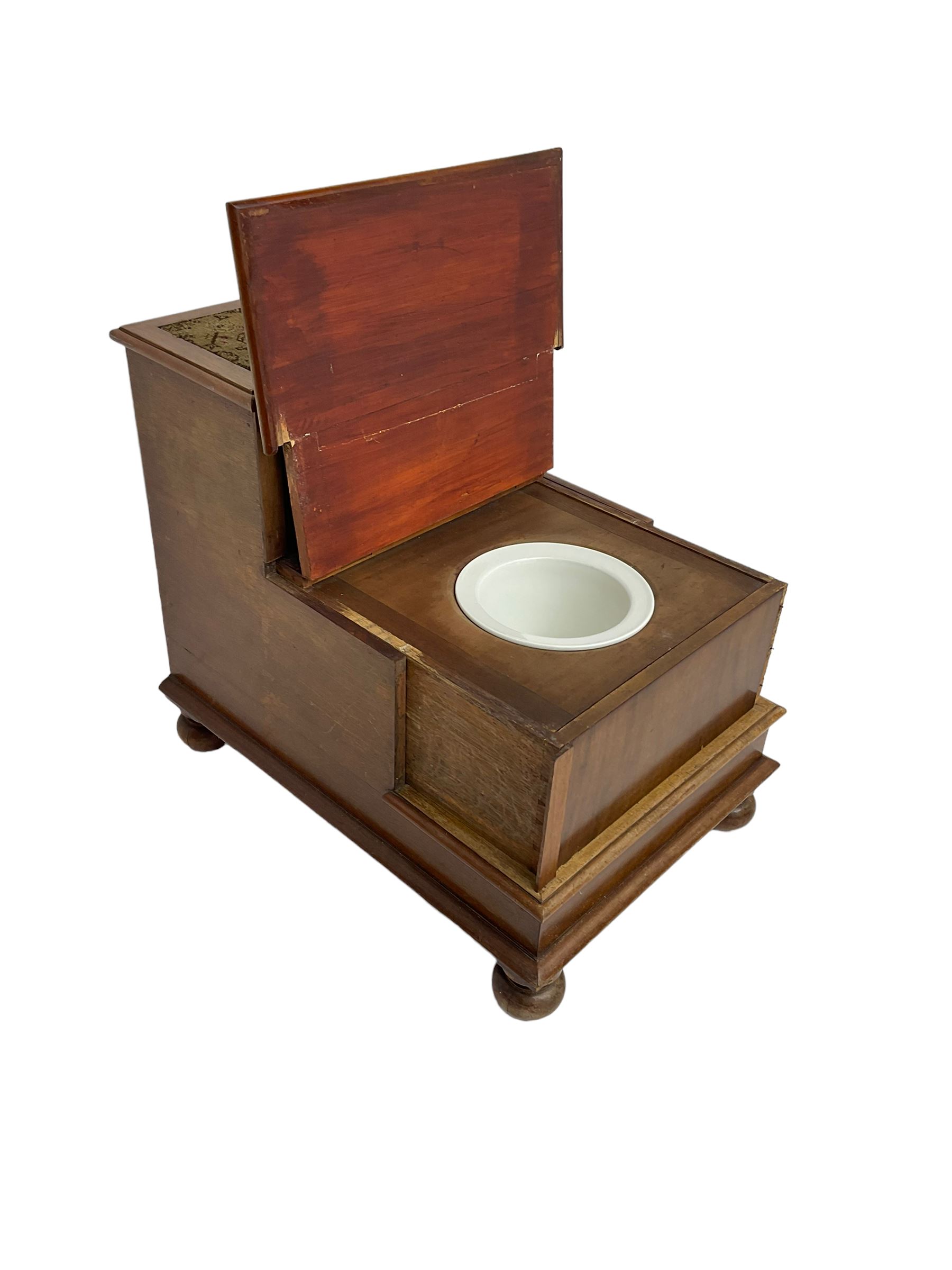 19th century mahogany step commode - Image 5 of 6