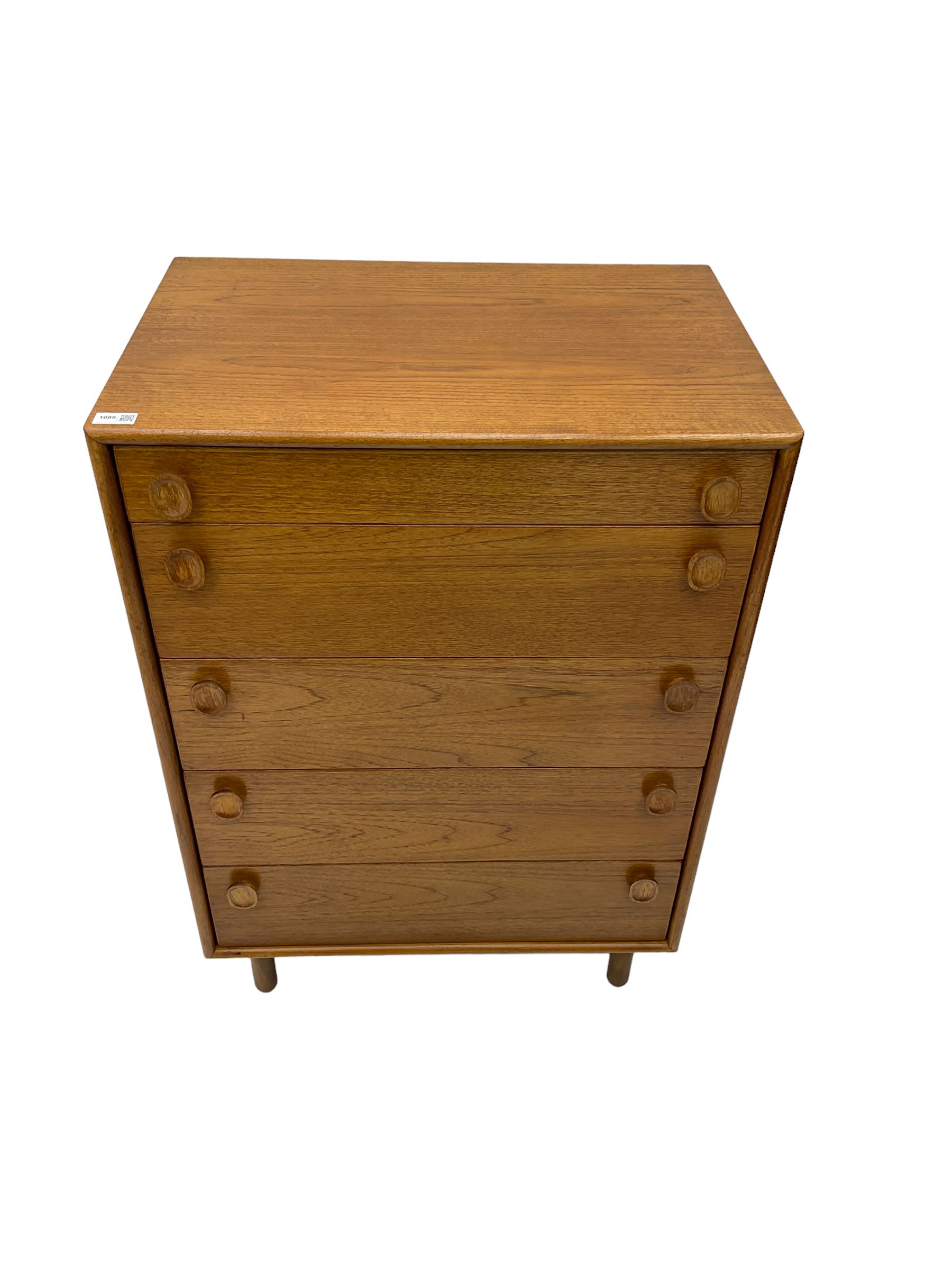 Meredew - mid-20th century teak chest of drawers - Image 6 of 6