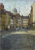 Margaret Peach (British 20th century): Street Scene