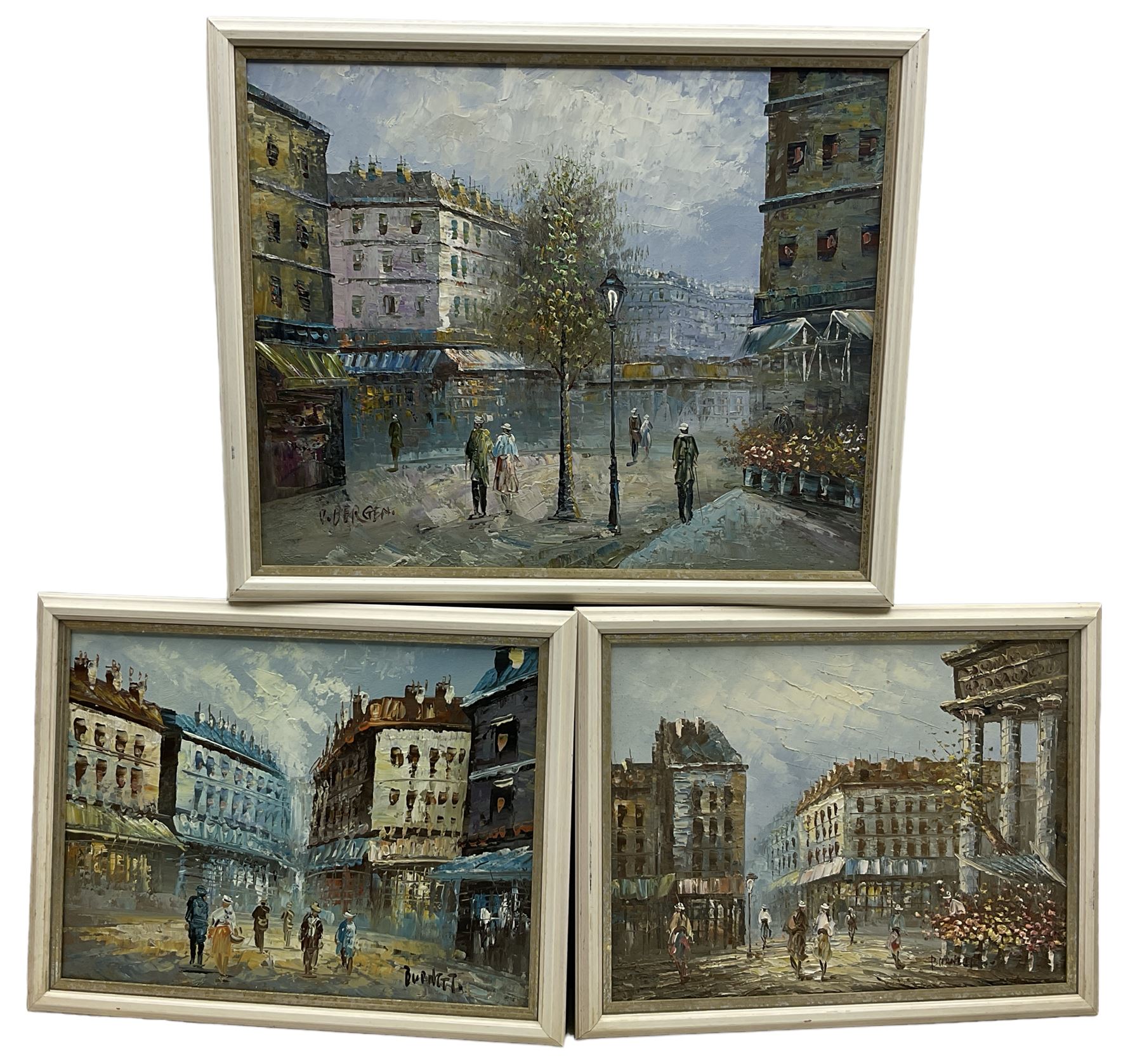 French School (20th century): Parisian Street Scenes - Image 2 of 2