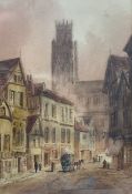 Edward Nevil (British 1813-1901): 'Antwerp' and 'Rouen'