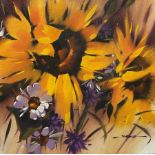 Jeremy Taylor (British 1957-): Still Life of Flowers