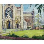 Pamela Chard (British 1926-2003): St Albans Cathedral