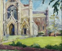 Pamela Chard (British 1926-2003): St Albans Cathedral