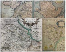 William Hole (British ?-1624) after Christopher Saxton (British c.1540-c.1610): 'Flint' and 'Anglese