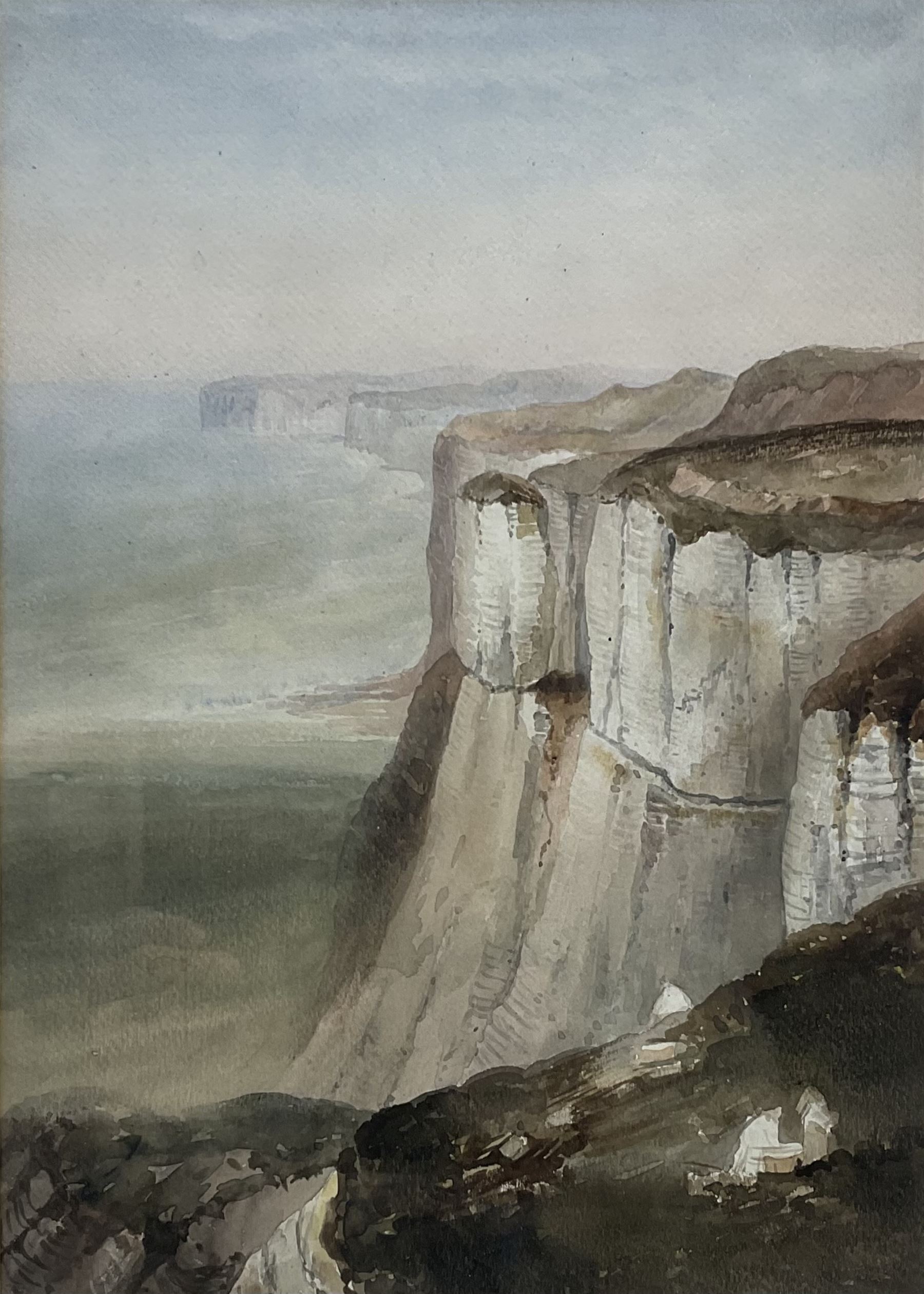 Henry Barlow Carter (British 1804-1868): 'Speeton Cliffs Yorkshire'