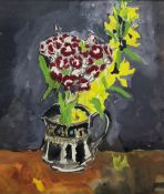 Sonia Naviasky (British 20th/21st century): Still Life of Flowers in an Ornate Jug