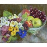 Attrib. James Neal (Northern British 1918-2011): Still Life of Fruit and Flowers