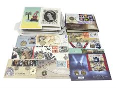Twenty-two medallic or coin first day covers